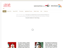 Tablet Screenshot of emiratesenergyaward.com